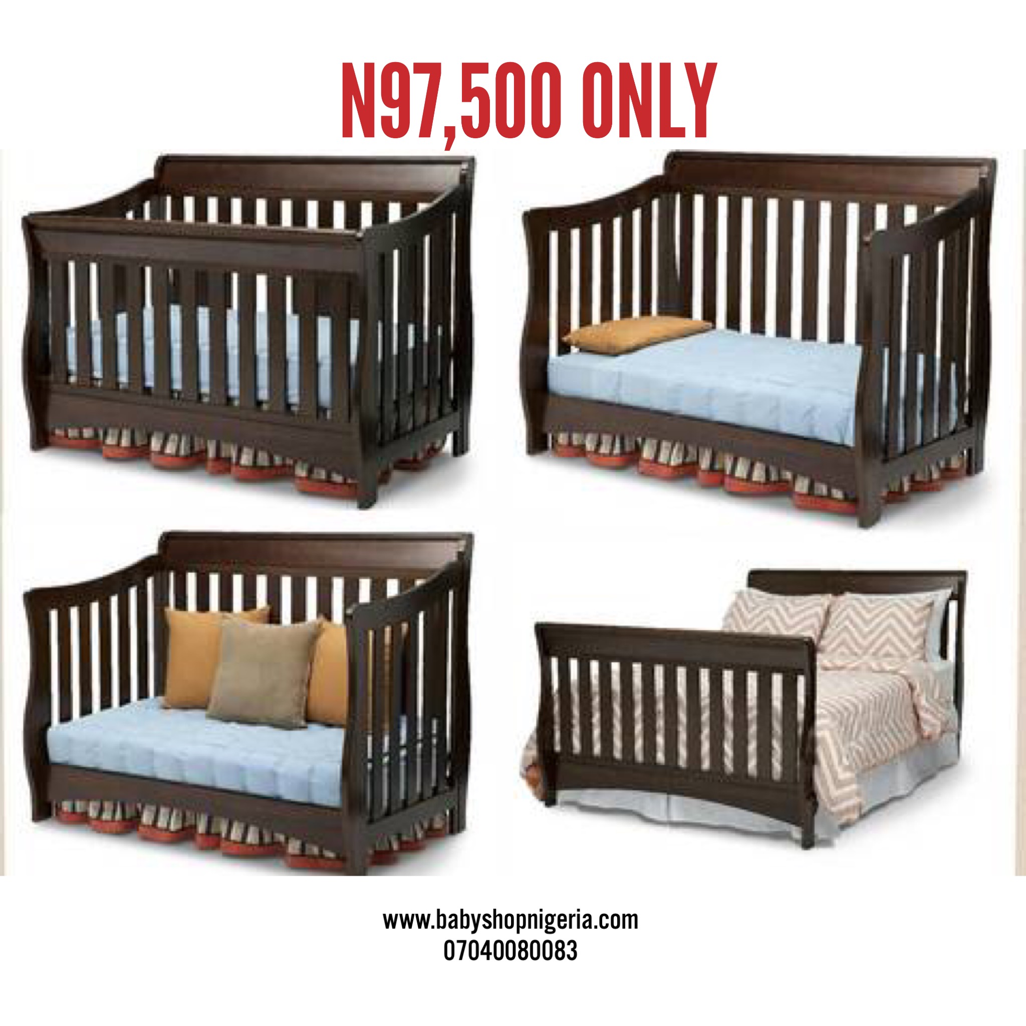 Graco 4 In 1 Convertible Wooden Crib Baby Shop Nigeria