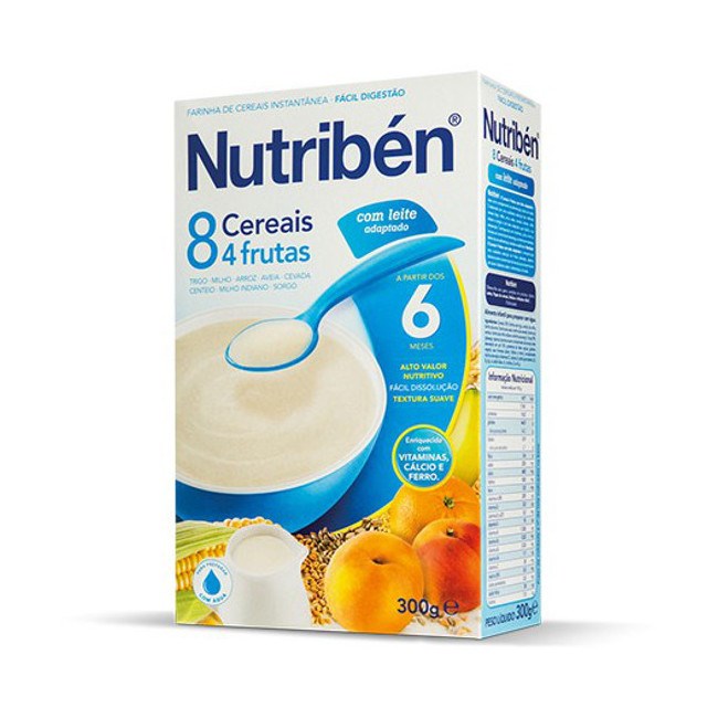 Nutriben 8 Cereals 4 Fruits with Milk 300g Baby Shop