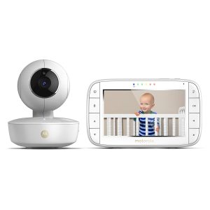 Motorola MBP36XL Video Baby Monitor Pan/Tilt/Zoom 5” Color Screen with Portable Rechargeable Camera
