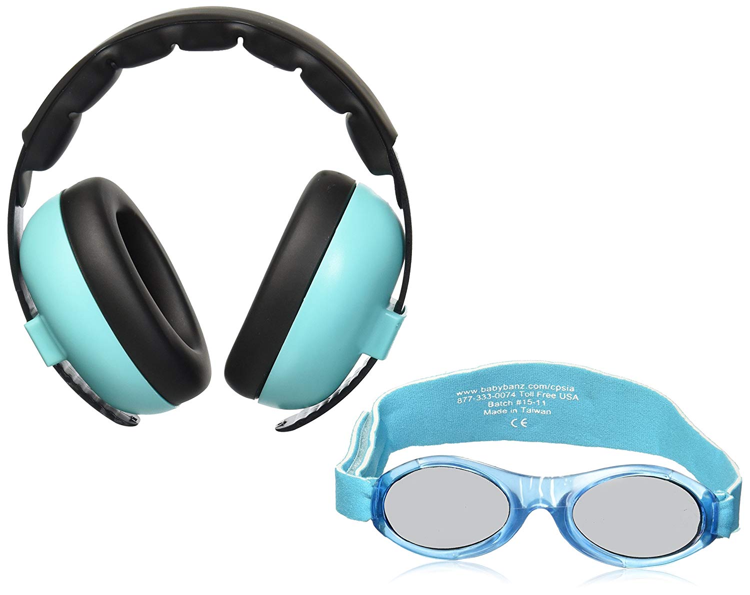 baby banz earmuffs and sunglasses