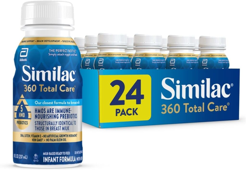 Similac 360 Total Care Ready to Feed, 8-fl-oz Bottle, Pack of 24 – Baby ...